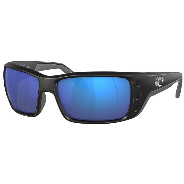 Costa Permit Sunglasses -  Matte Gray Frame/Blue Mirror 580G Lens