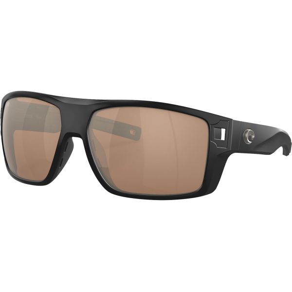 Costa Diego Sunglasses - Matte Black/Copper Silver Mirror 580G