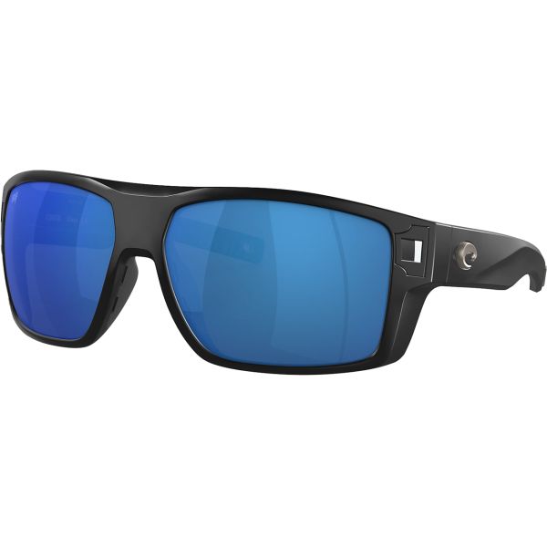 Costa Diego Sunglasses - Matte Black/Blue Mirror 580P