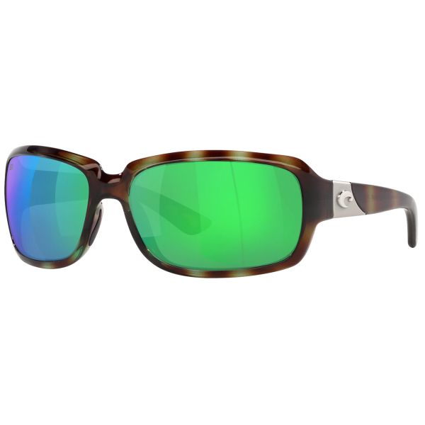 Costa Isabela Sunglasses - Shiny Seagrass Frame/Green Mirror 580P Lens