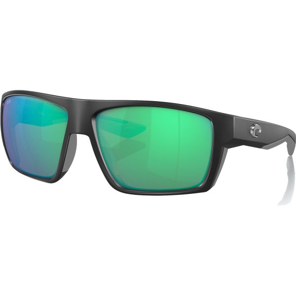 Costa Bloke Sunglasses - Matte Black/Green Mirror 580G