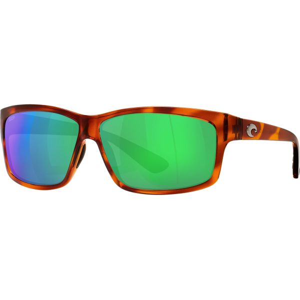 Costa Cut Sunglasses - Honey Tortoise/Green Mirror 580P