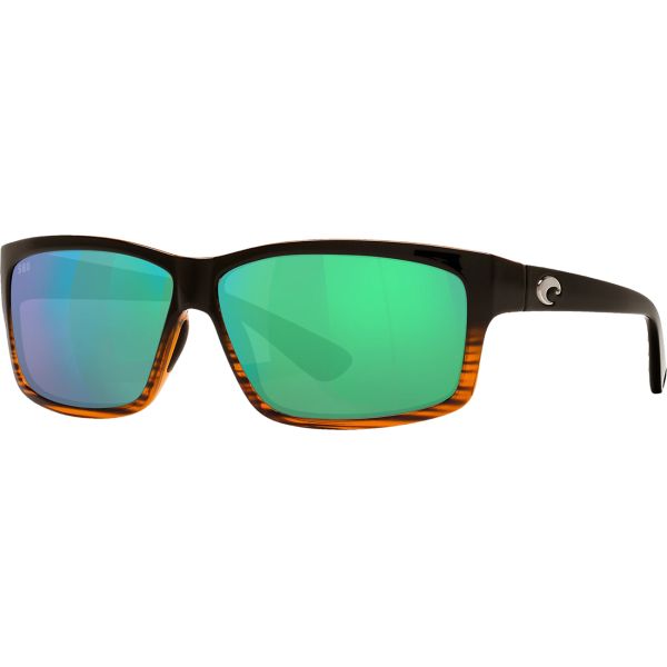 Costa Cut Sunglasses - Coconut Fade/Green Mirror 580G