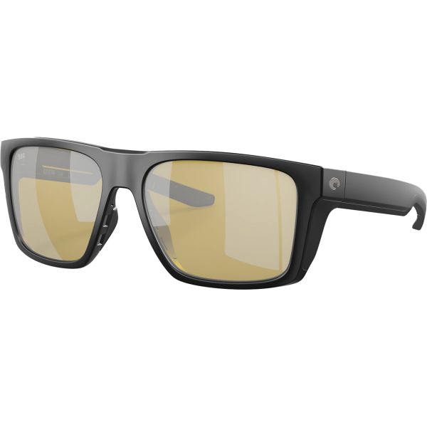 Costa Lido Sunglasses - Matte Black/Sunrise Silver Mirror 580G