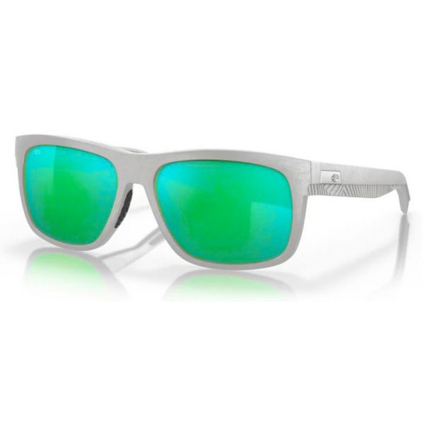 Costa Baffin Sunglasses - Light Grey/Green Mirror