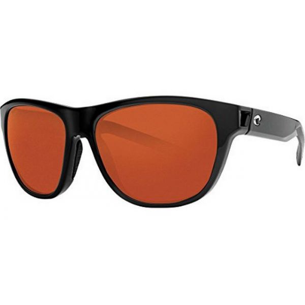 Costa Bayside Sunglasses - Shiny Black Frame/Copper 580P Lens