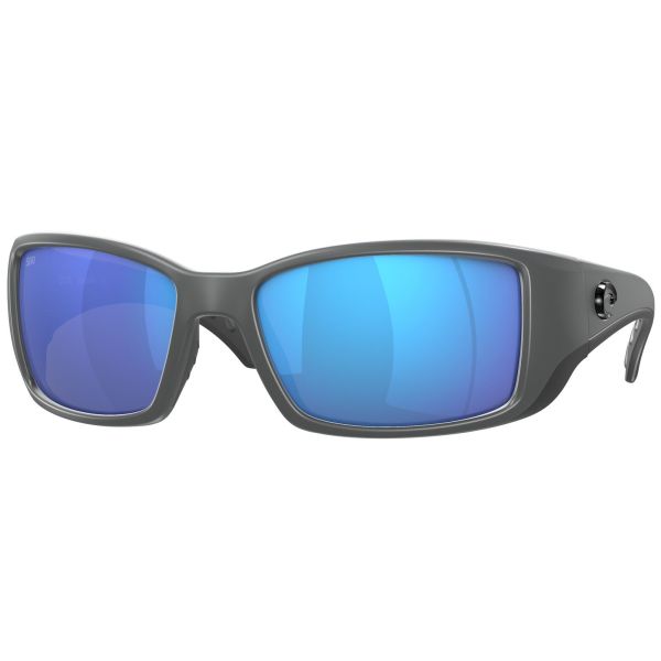 Costa Blackfin Sunglasses - Matte Gray Frame/Blue Mirror Glass Lens