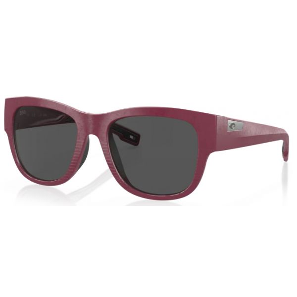 Costa Caleta Sunglasses - Net Plum Frame/Grey Lens