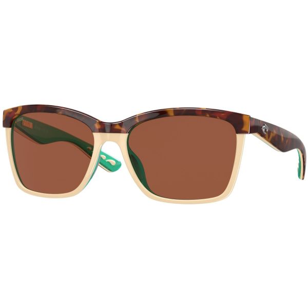 Costa Del Mar Anaa Sunglasses - Shiny Retro Tortoise/Copper