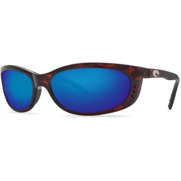 Costa Fathom Sunglasses - Tortoise/Blue Mirror 580P