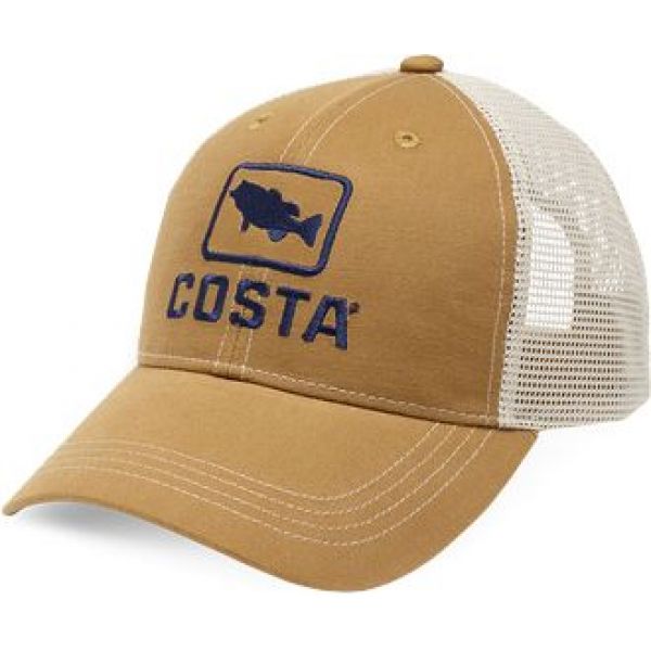 Costa Del Mar Bass Trucker X-Large Hat - Working Brown