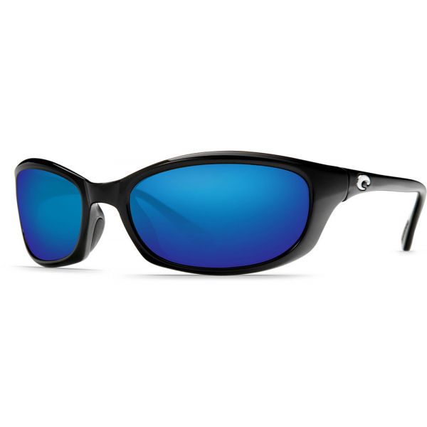 Costa Harpoon Sunglasses - Shiny Black/Blue Mirror 580P