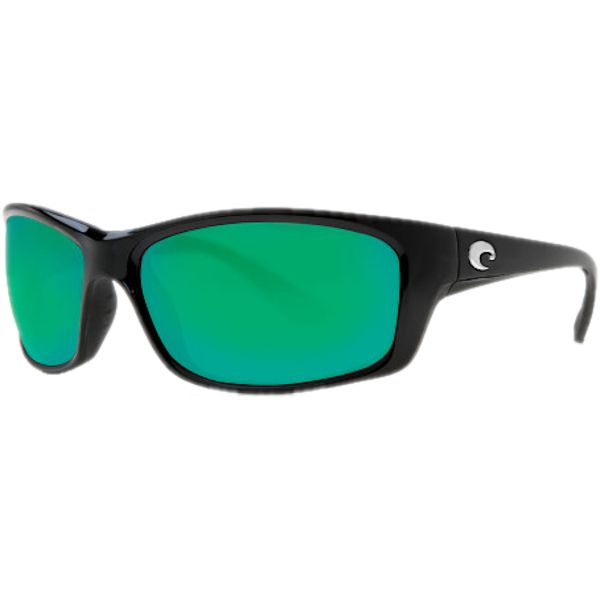 Costa Jose Sunglasses Shiny Black/Green Mirror 580P