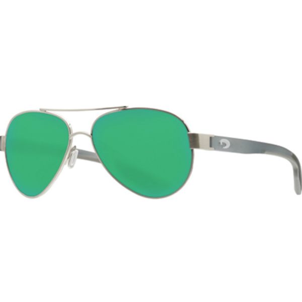 Costa Loreto Ocearch Sunglasses - Brushed Silver/Green Mirror