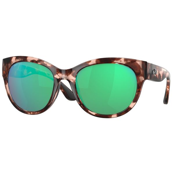 Costa Maya Sunglasses - Coral Tortoise/Green Mirror 580G