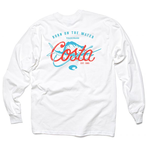 Costa Del Mar Panama Long Sleeve T-Shirt - White 2XL