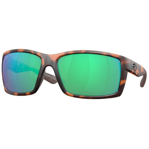 Costa Reefton Sunglasses - Matte Retro Tortoise/Green Mirror 580G