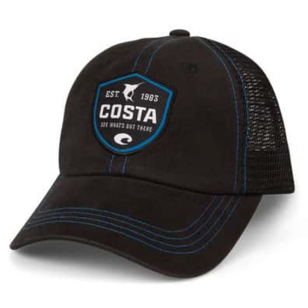Costa Del Mar Shield Trucker Hat Moss/Stone