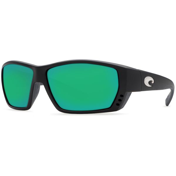 Costa Del Mar Tuna Alley Sunglasses - Matte Black/Green Mirror 580P