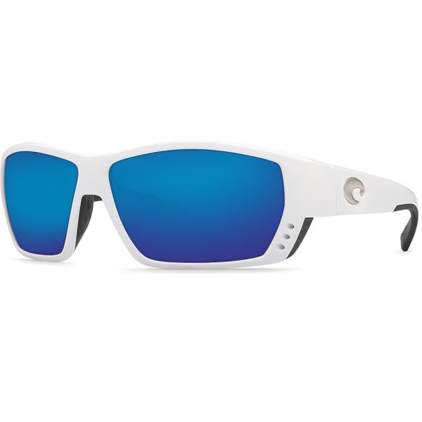 Costa Del Mar Tuna Alley Sunglasses - White/Blue Mirror 580P