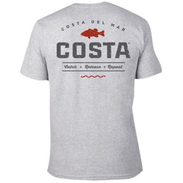 Costa Del Mar Top Water Short Sleeve Shirt - Gray 2XL