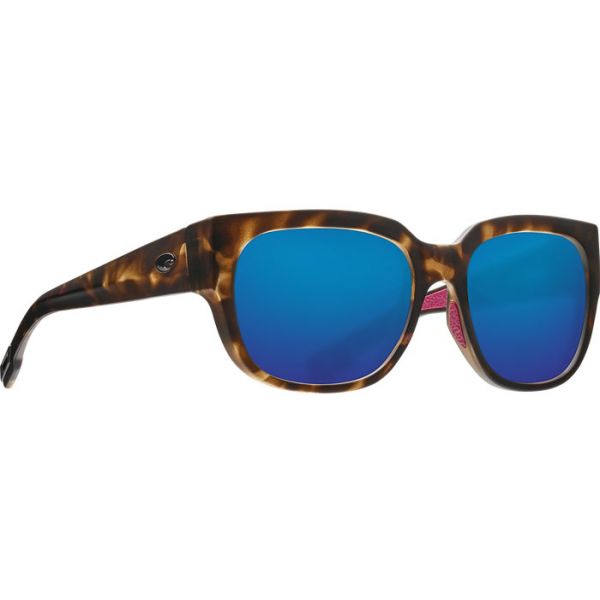 Costa Waterwoman Sunglasses - Matte Shadow Tortoise/Blue Mirror