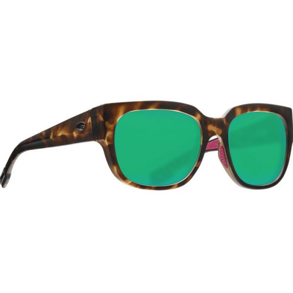 Costa Waterwoman Sunglasses - Matte Shadow Tortoise/Green Mirror