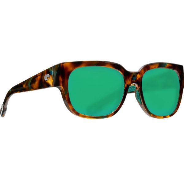 Costa Waterwoman Sunglasses - Shiny Palm Tortoise/Green Mirror