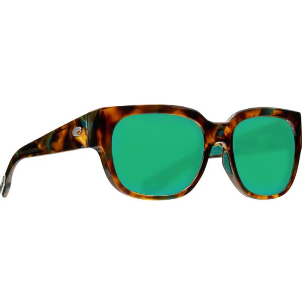 Costa Waterwoman Sunglasses - Shiny Palm Tortoise/Green Mirror