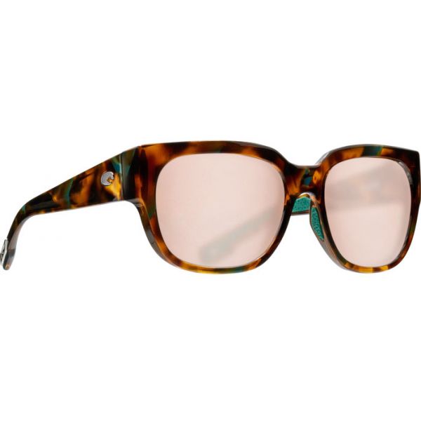 Costa Waterwoman Sunglasses - Shiny Palm Tortoise/Copper Silver Mirror