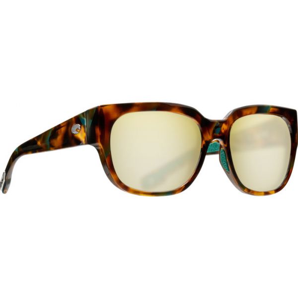 Costa Waterwoman Sunglasses - Shiny Palm Tortoise/Sunrise Silver Mirror