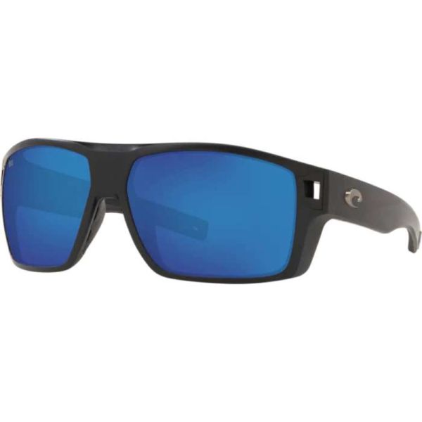 Costa Diego Sunglasses - Matte Black/Blue Mirror 580G