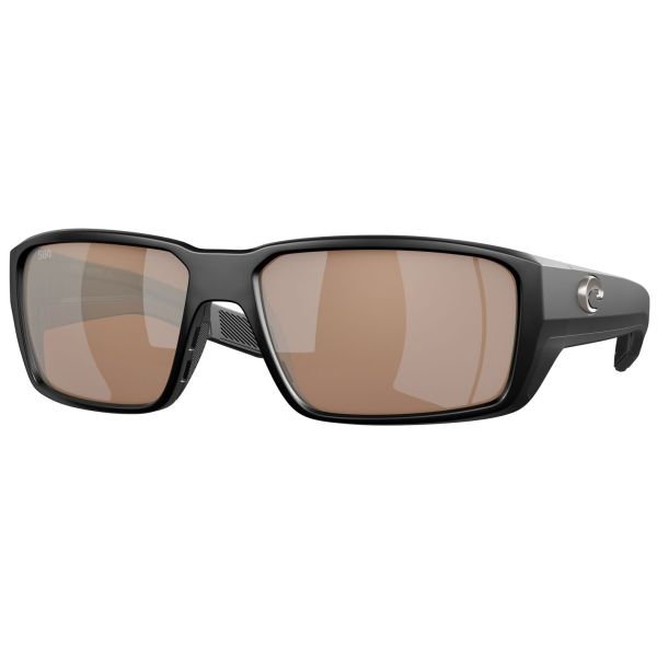 Costa Fantail Pro Sunglasses - Matte Black/Copper Silver Mirror 580G