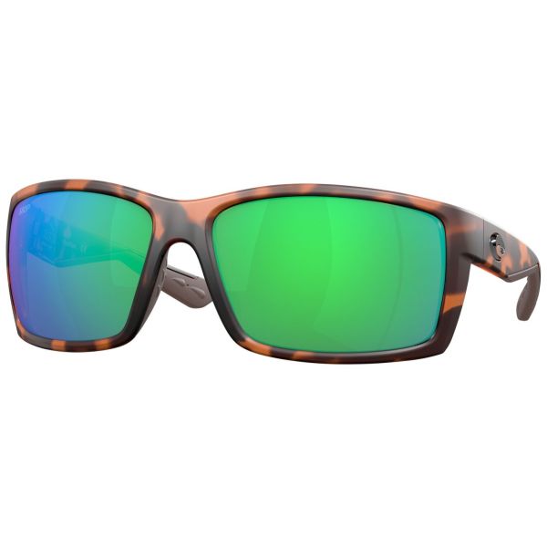 Costa Reefton Sunglasses - Matte Retro Tortoise/Green Mirror 580P