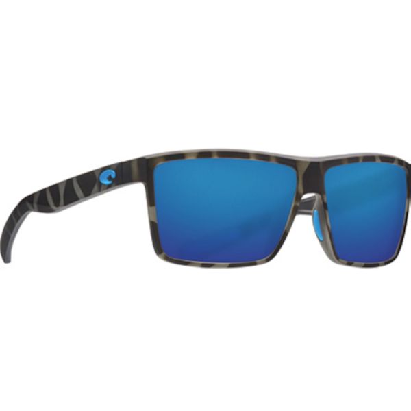 Costa Rinconcito Ocearch Sunglasses - Matte Tiger Shark/Blue Mirror