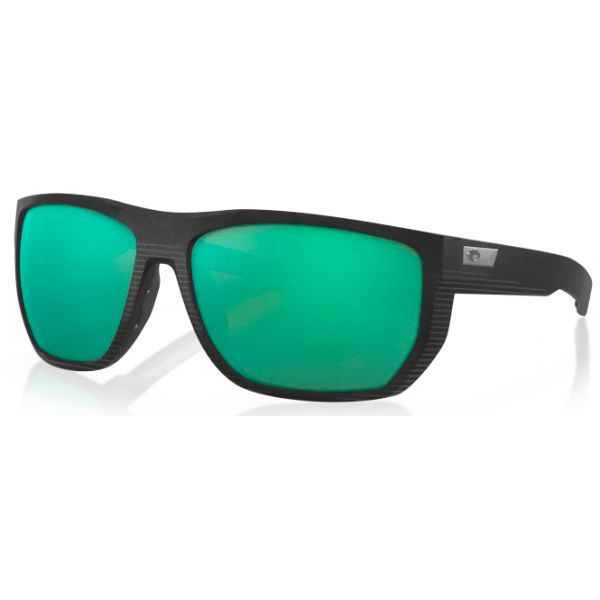 Costa Santiago Sunglassess - Net Black Frame/Green Mirror Lens