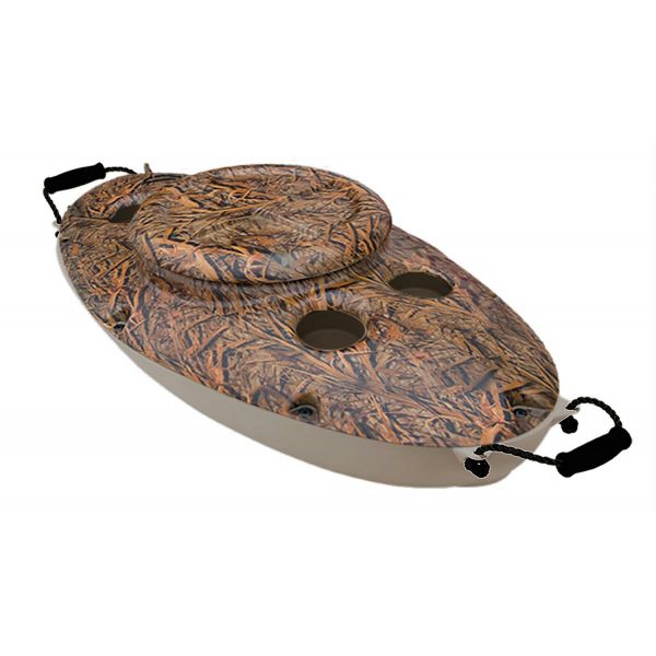 CreekKooler Custom Floating Cooler - 30 qt. - Duck Pond Marsh Camo