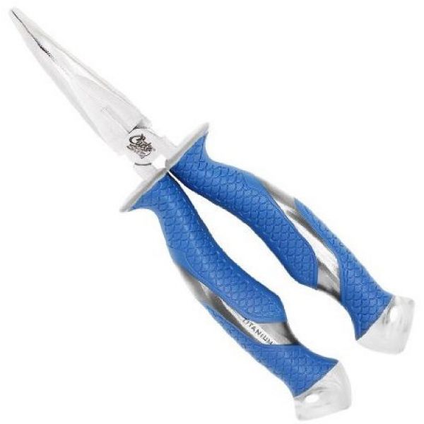 Cuda 18829 Titanium Bonded Bent Needle Nose Pliers