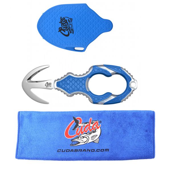 Cuda Microfiber Towel/Titanium Bonded Rescue Knife Kit