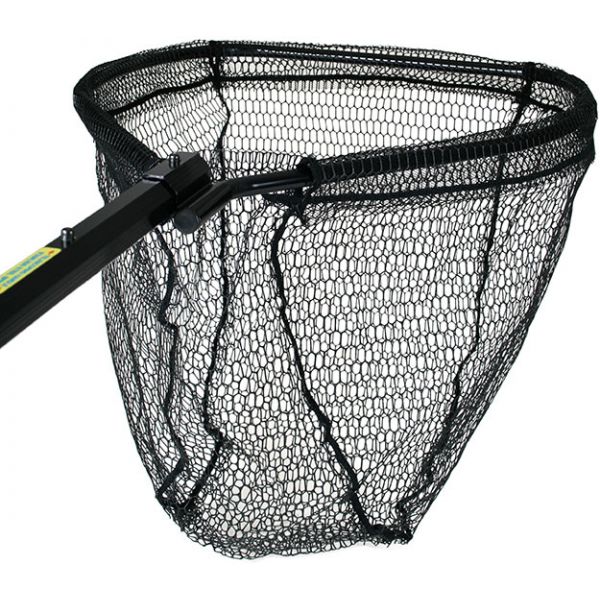 Cumings PRO-B-OCT-40-5-2 Black Octagonal Salmon Net 21.5in x 27in Bow