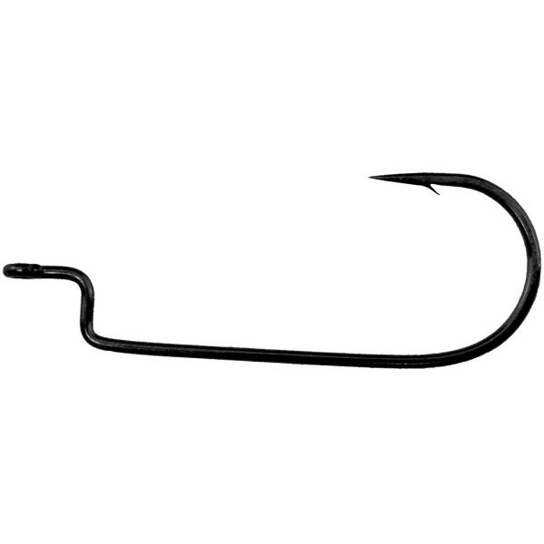 Daiichi D42Z Offset Wide Gap Worm Hooks - Black Nickel - 2/0 - 6pk