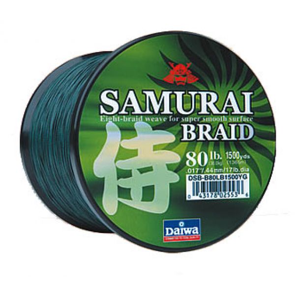 Daiwa Samurai Braided Line 1500yds Green
