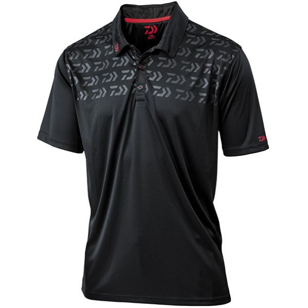 Daiwa Black D-Vec Logo Polo Shirts