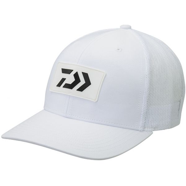 Daiwa D-Vec Rubber Logo Trucker Hat - White