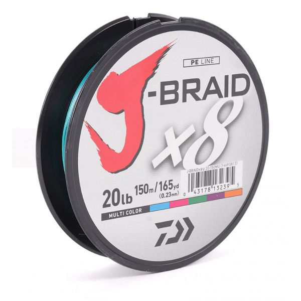 Daiwa J-Braid Multi-Color Filler Spool - 150m 20