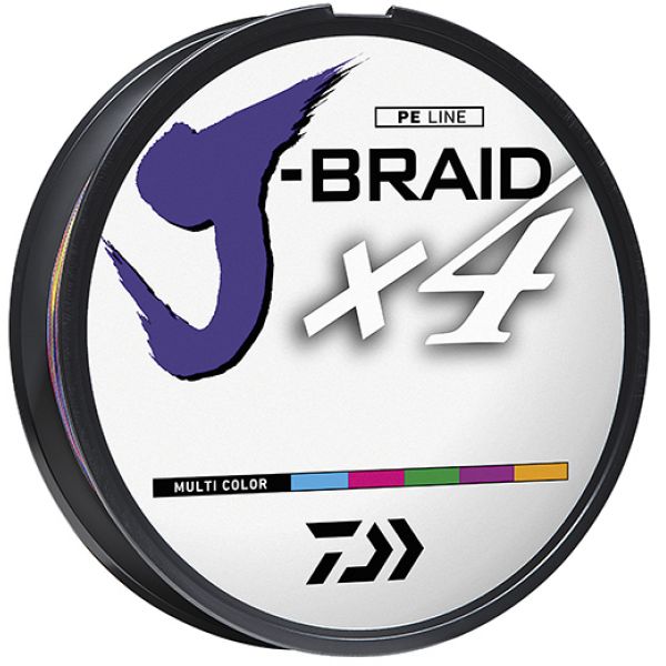 Daiwa J-Braid X4 Braided Line - Multi-Color