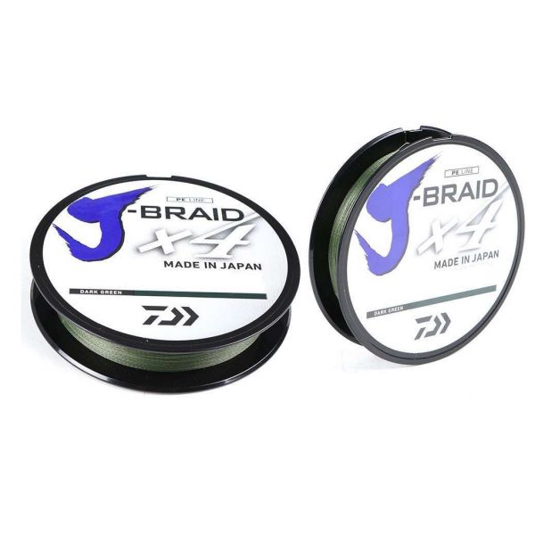 Daiwa J-Braid X4 Dark Green Line - 150yds - 30lb with Line Cutter