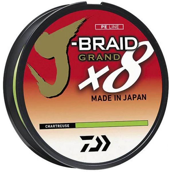 Daiwa J-Braid X8 Grand Braided Line - Chartreuse