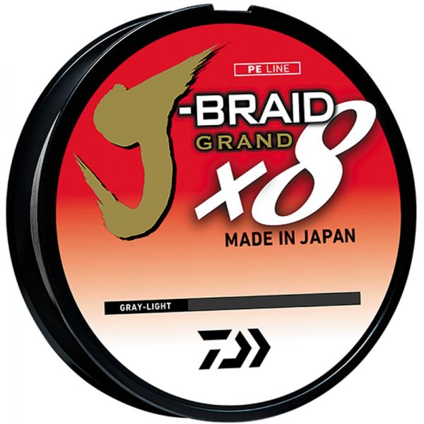 Daiwa J-Braid x8 Grand - Gray Light - 40lb - 300yd w/ Line Cutter