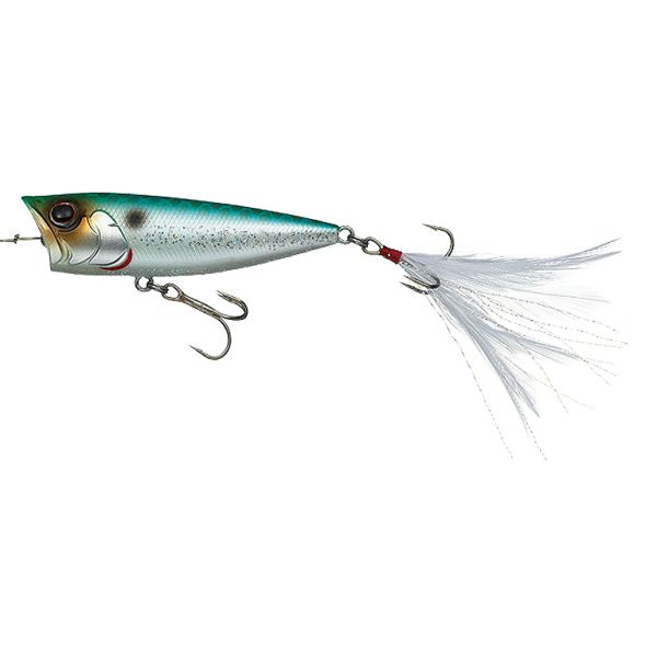 Evergreen OB Popper Custom Topwater Bait - Emerald Shiner